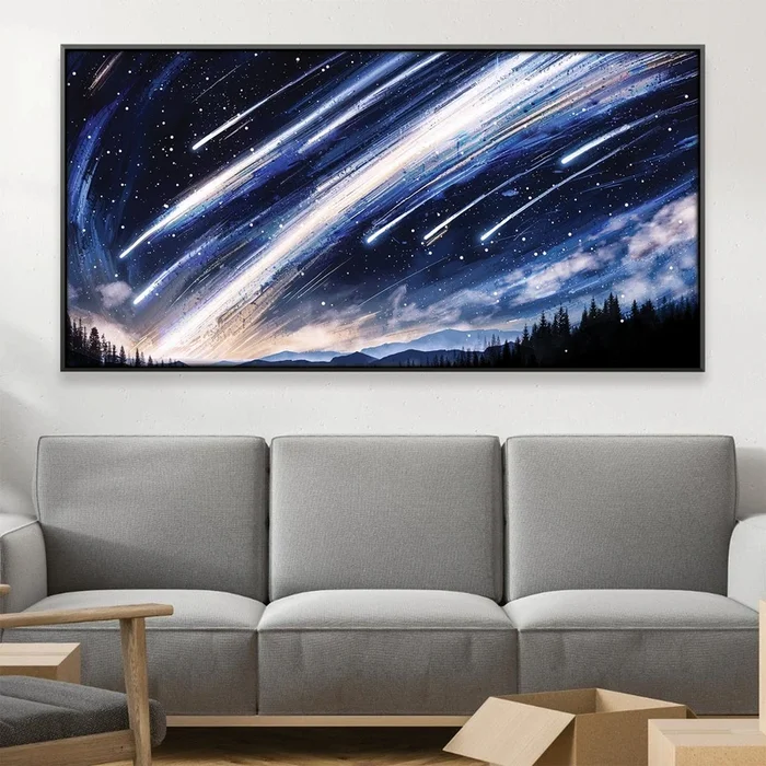 Cosmic Rain Canvas