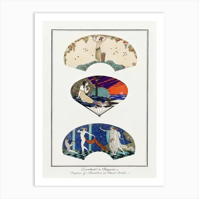 Costumes Parisiens No 8, George Barbier Art Print by Fy! Classic Art Prints and Posters