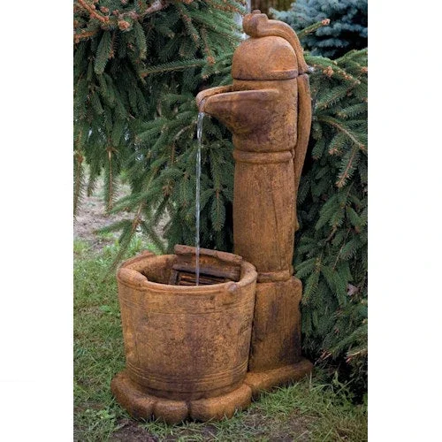 Country Pitcher Pump Fountain 37.5 ” High