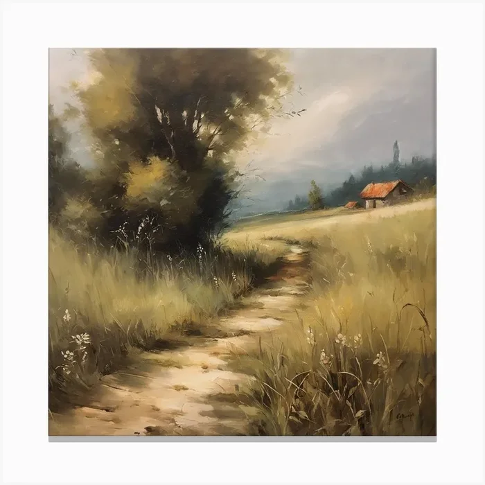 Country Road 1 Canvas Print by Cats for you