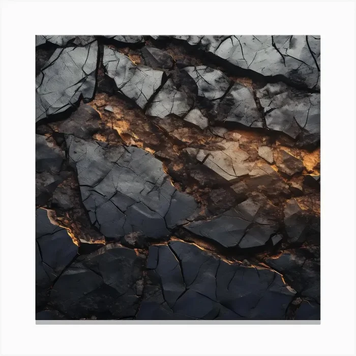 Cracked Rock Canvas Print by KWY09