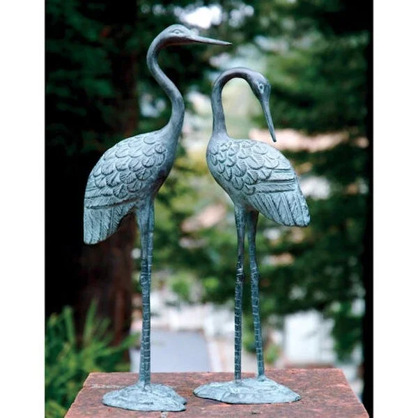 Cranes Love Pair Sculptures