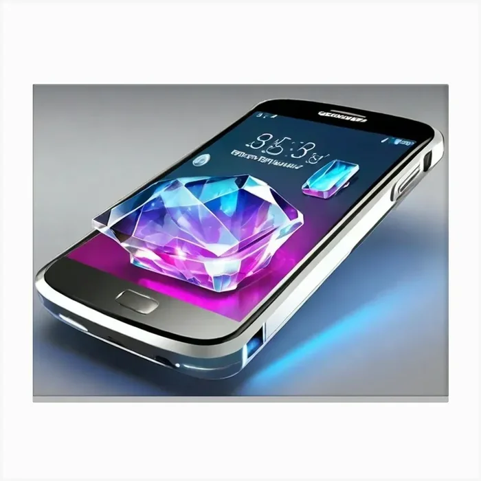 Crystal Phone Canvas PrintL by LuciaGeorge