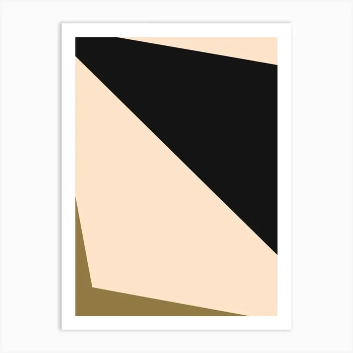 Cubic Abstract Art Print by Little Dean