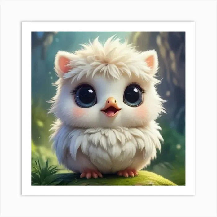Cute Owl Art Print by nemesis