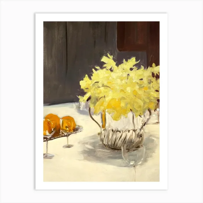 Daffodil Study Art Print by Boheme At Home