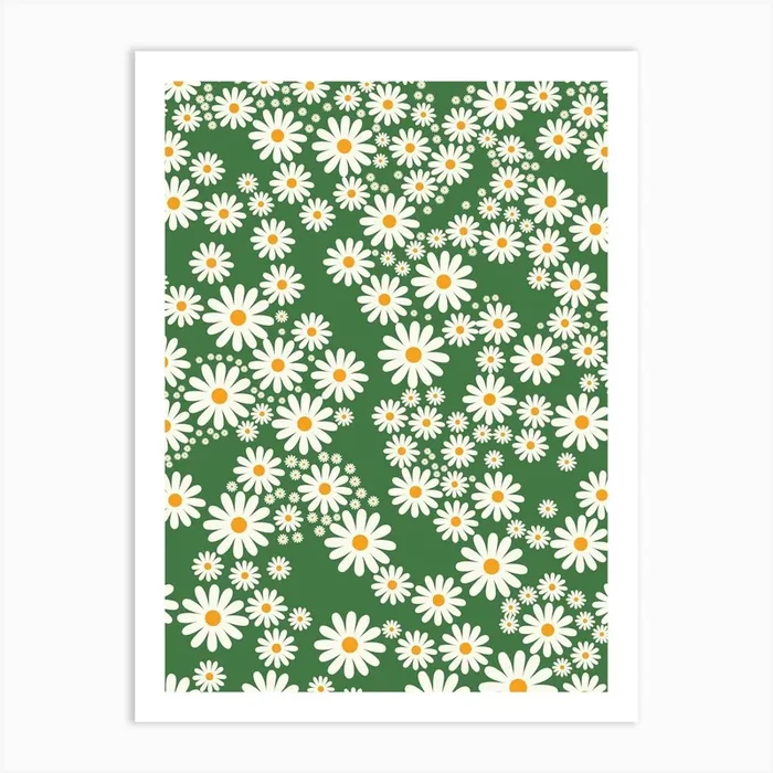 Daisy Garden | 01 Art PrintDR by Daily Regina Designs