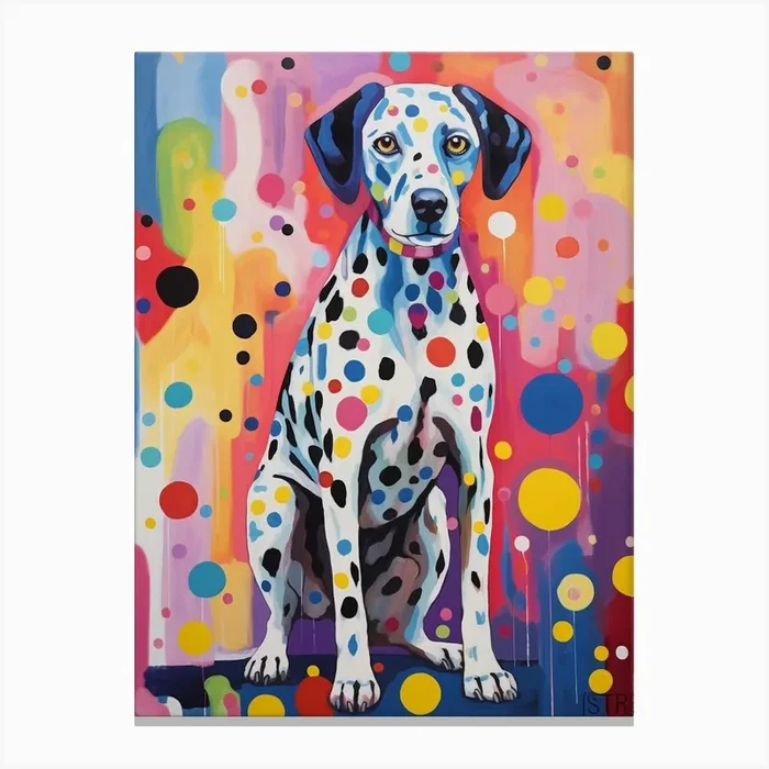 Dalmation Pop Art Inspired 3 Canvas Print by PopArt Pals