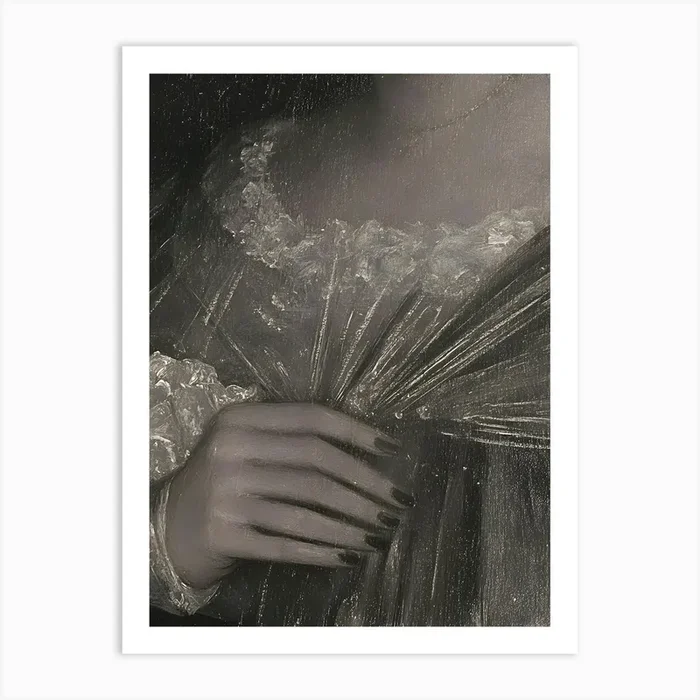Dark Gothic Lady In White 2 Art PrintA by ArtMart