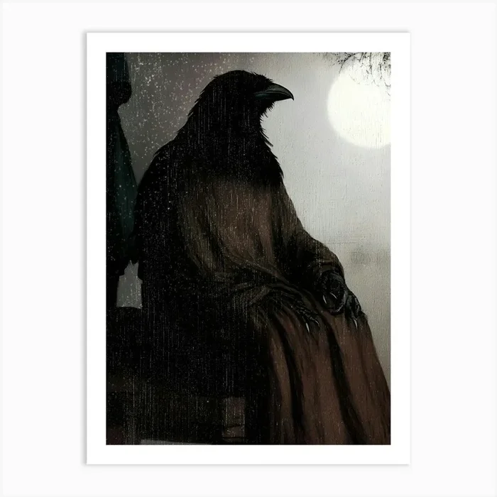 Dark Gothic Raven 1 Art PrintA by ArtMart