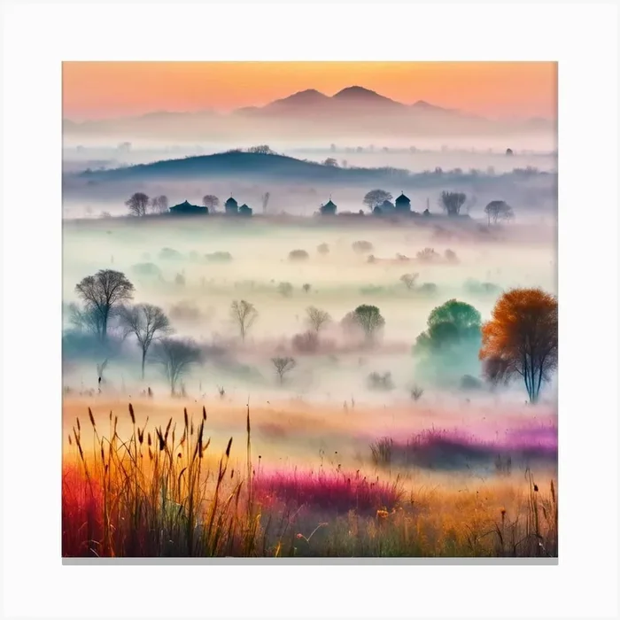 dawn on the steppe Canvas PrintC by CardinalBiggles