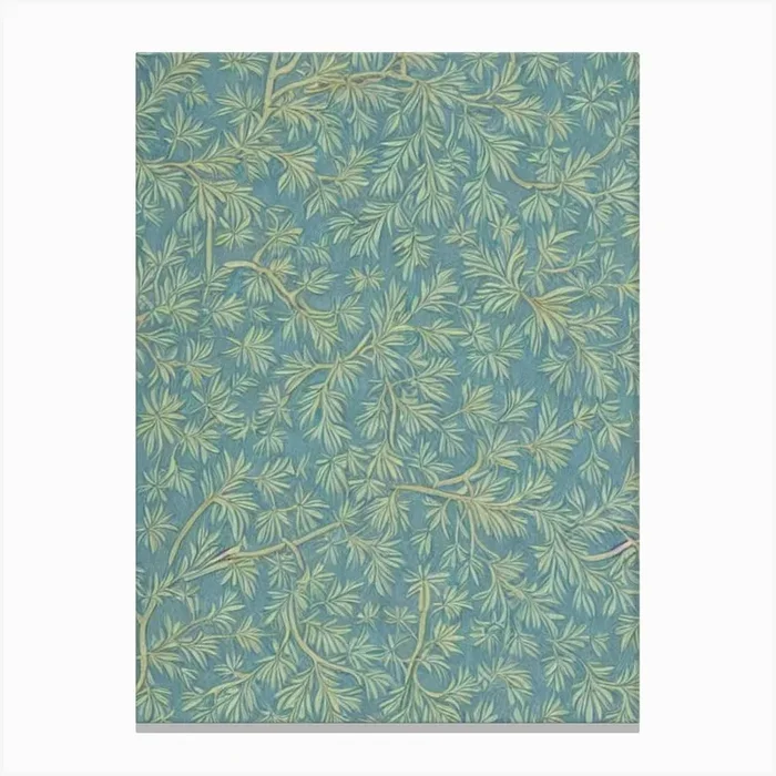 Dawn Redwood 2 tree Vintage Botanical Canvas PrintAI by Arboreal Impressions