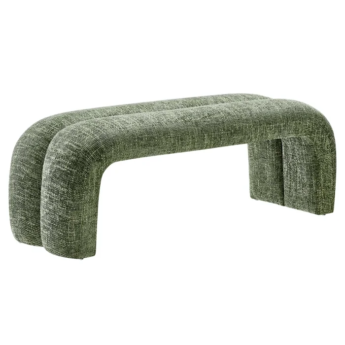 Dax 50.5 ” Chenille Upholstered Accent Bench