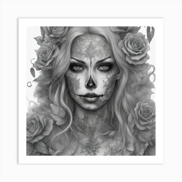 Day Of The Dead Girl Art Print by IslaNovella