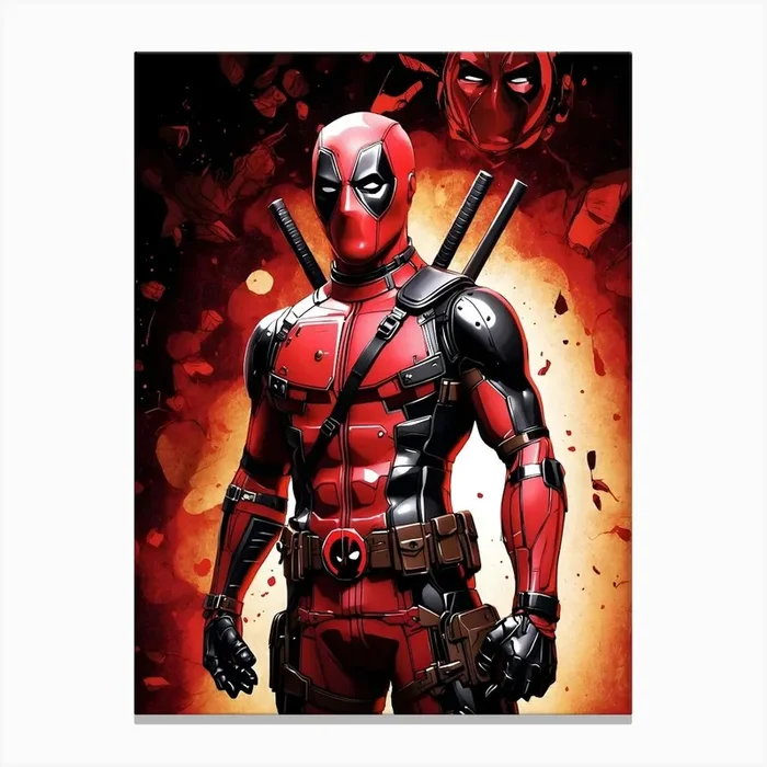 Deadpool 7 Canvas Print by Ishwar Creation