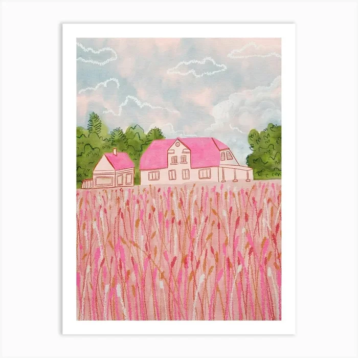 Denmark Suburban House Art Print by Kartika Paramita