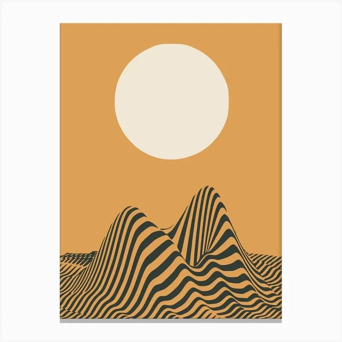 Desert Sand Wave Canvas Print by Little Dean