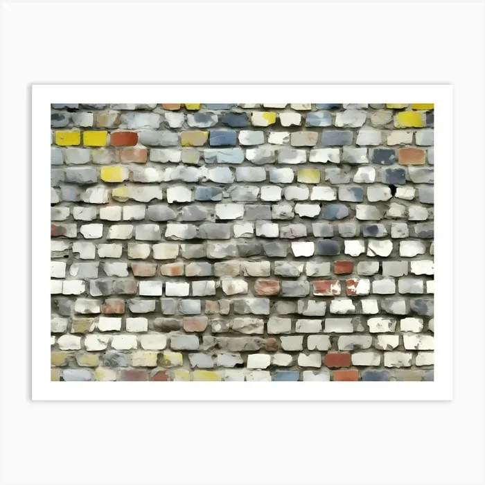 Distressed Brick Tile 10 Art PrintSC by S.K. Coghlan