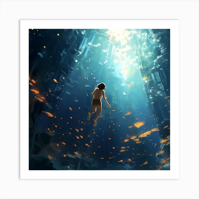 Diving Art Print by DBmedia