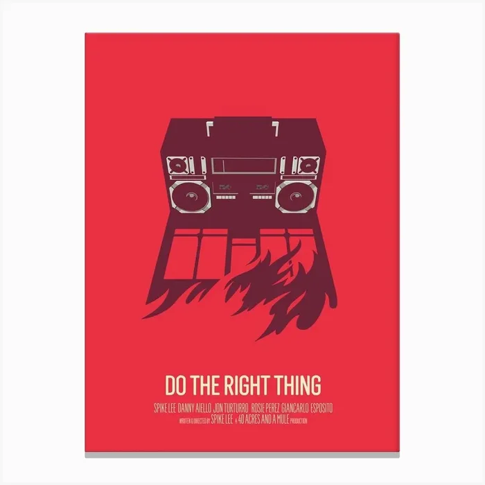 Do The Right Thing Canvas Print by Bruno Morphet