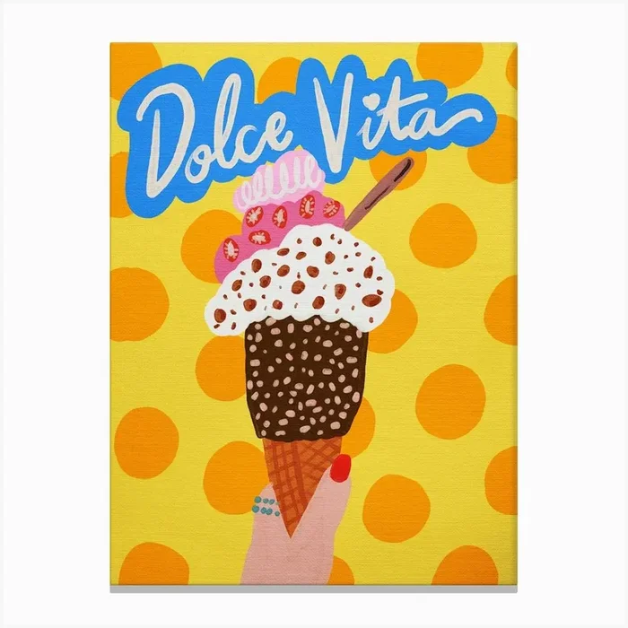 Dolce Vita 2 Canvas Print by Kartika Paramita