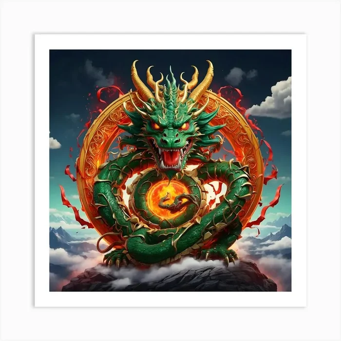 Dragon 2 Art Print by Ishwar Creation