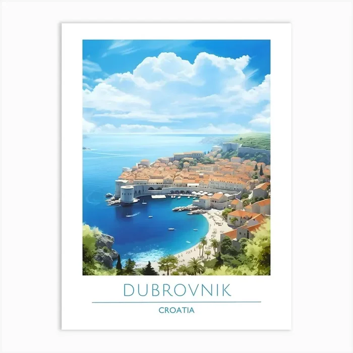 Dubrovnik Croatia Art PrintA by ArtMart