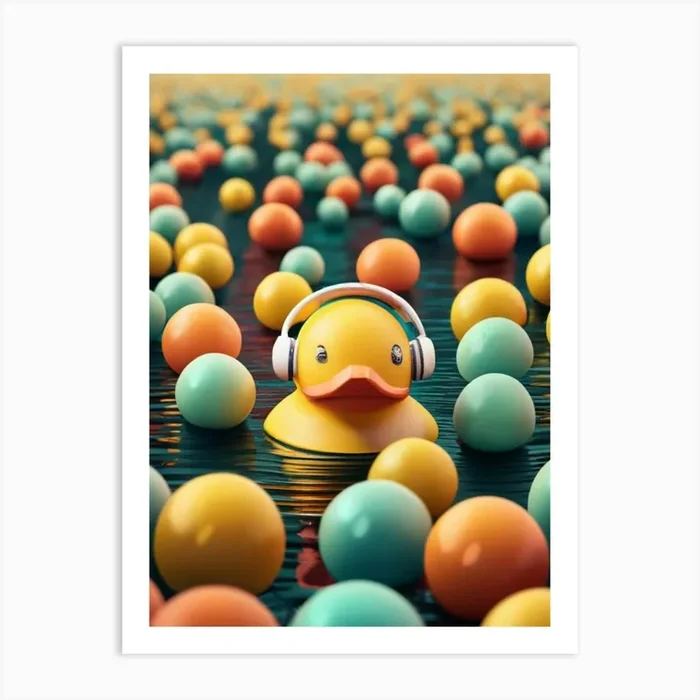 Ducks In The Water Art Print by FOX & JAY