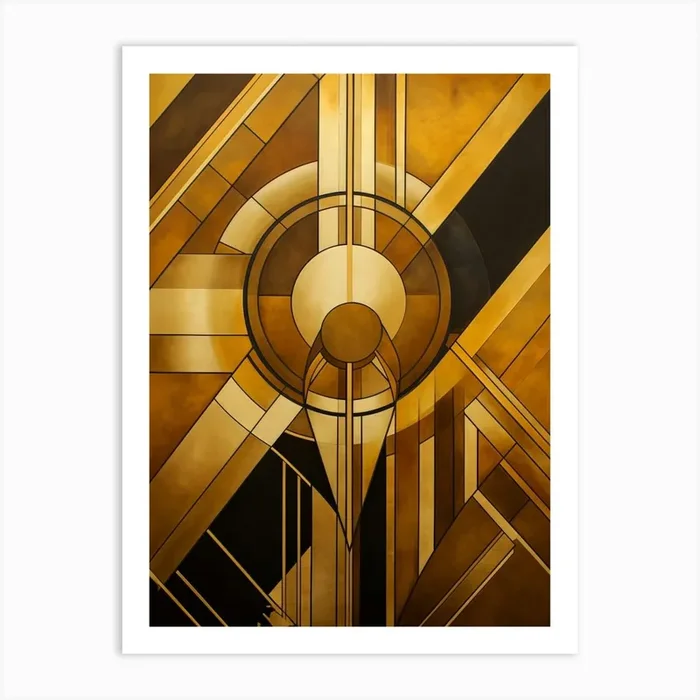 Dynamic Geoemtric Shapes 1 Art Print by Abstract Art Expressions