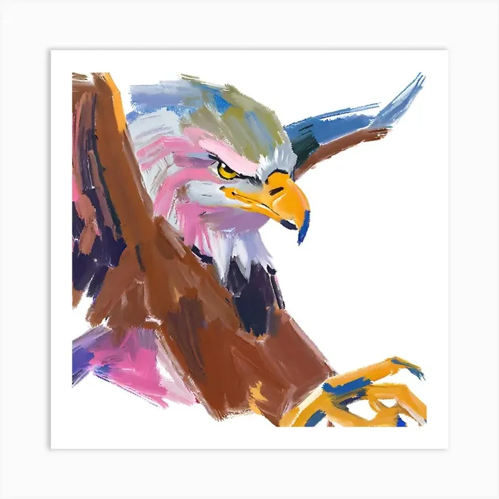 Eagle 03 Art Print by Lisa Baum