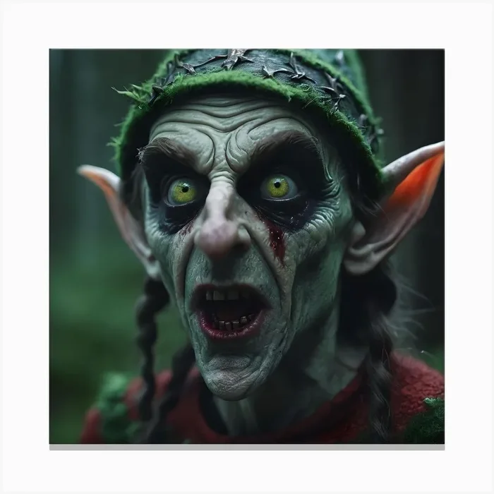 Elf In The Woods 1 Canvas Print by Quantumchill