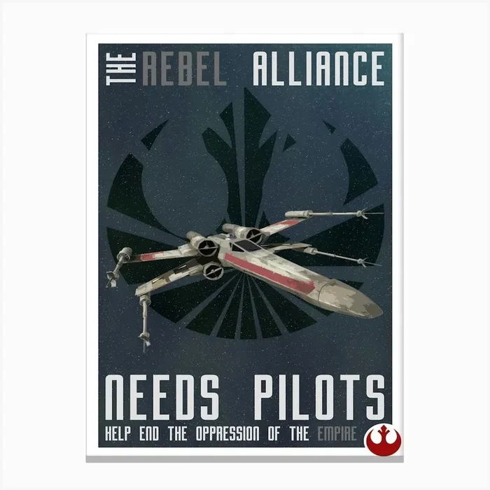 Empire 20poster Illustration X2 Copy Canvas Print by Anwir