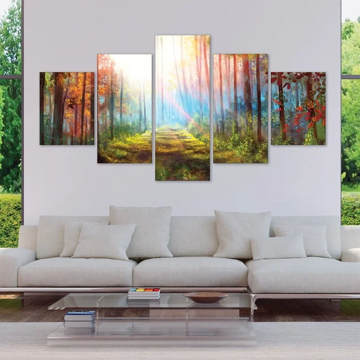 Enchanted Pathway Canvas – 5 Panel