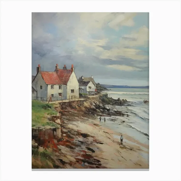 England By The Sea Canvas Print by Callie Design Co.