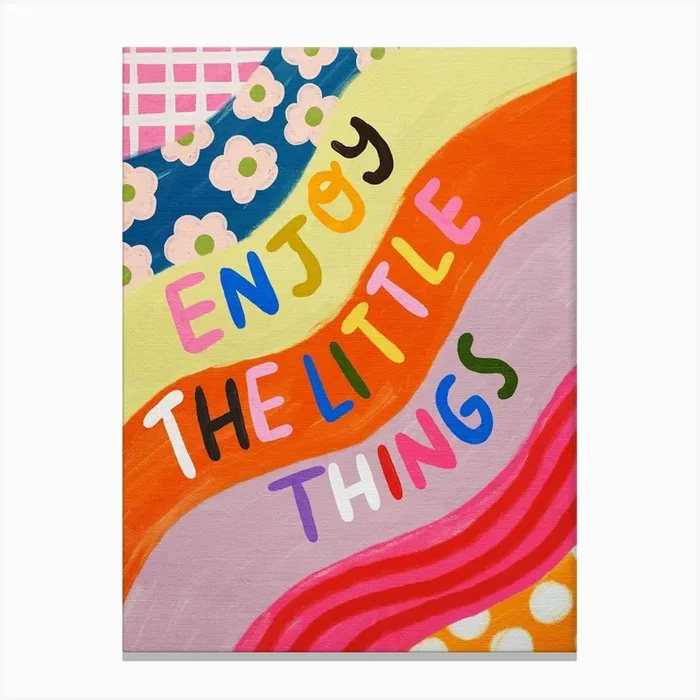 Enjoy The Little Things Canvas Print by Kartika Paramita