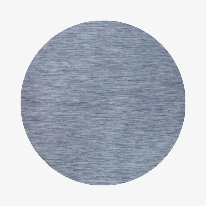 Ethan Modern Flatweave Solid Round Area Rug – Blue by JONATHAN Y