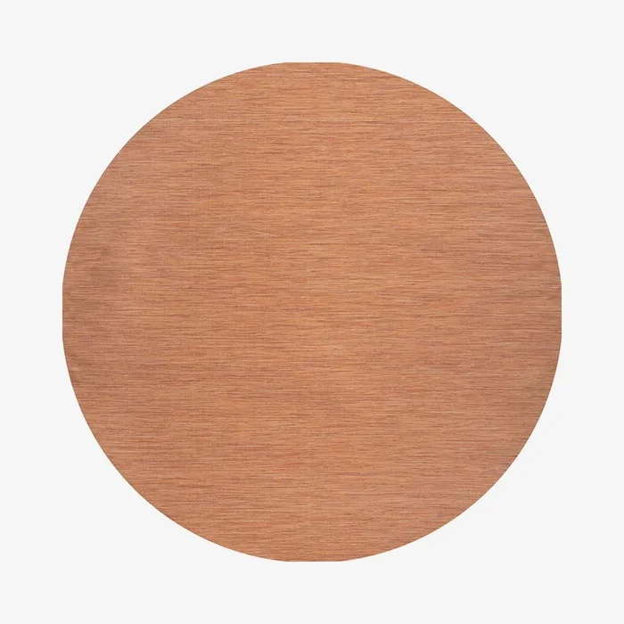 Ethan Modern Flatweave Solid Round Area Rug – Orange by JONATHAN Y