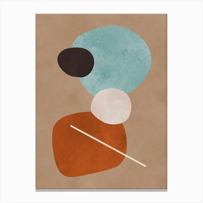 Expressionist organic forms 3 Canvas Print by ArtDecor