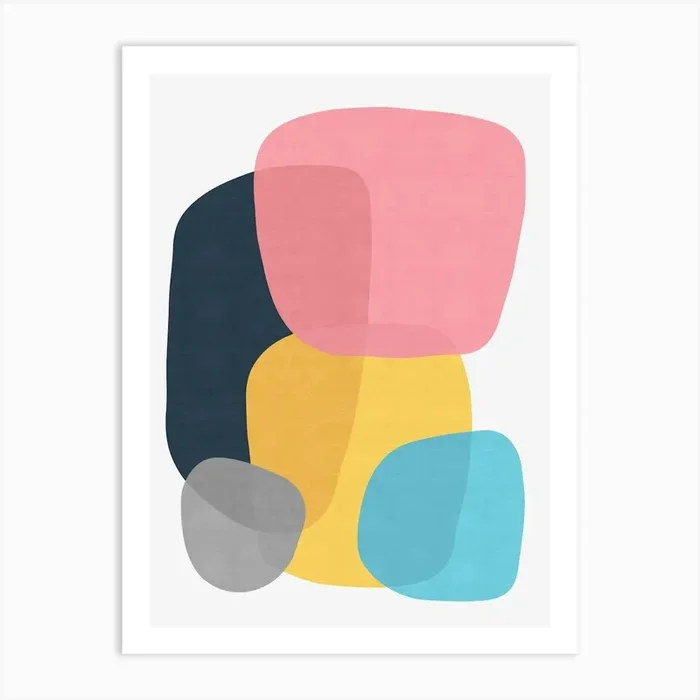 Expressive abstract art C Art Print by ArtDecor