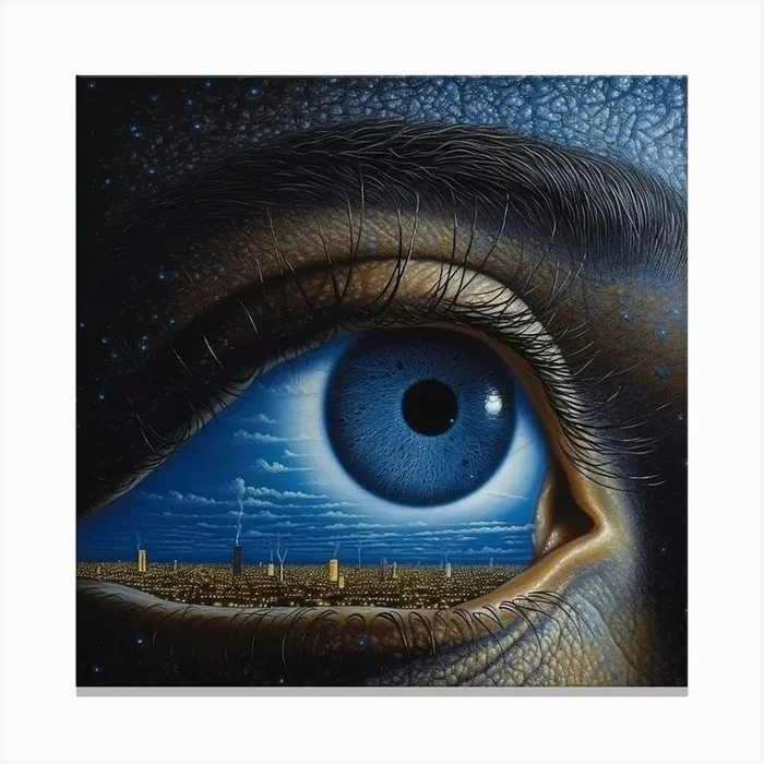 Eye Of The City Canvas Print by mamodesign