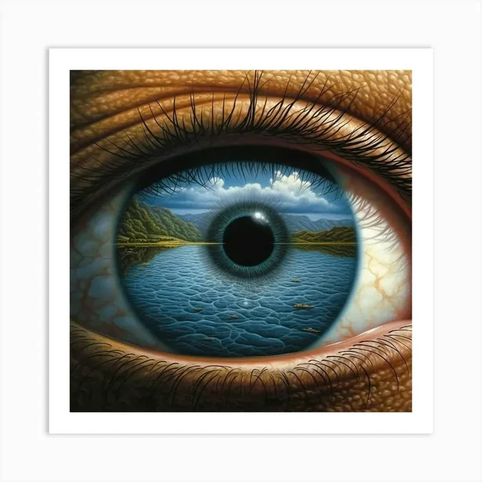 Eye Of The Ocean 1 Art Print by mamodesign