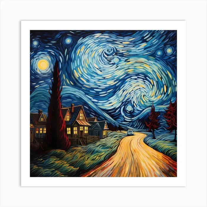 Festive Fresco Fantasy Art Print by Quantum Vivid Digital Art