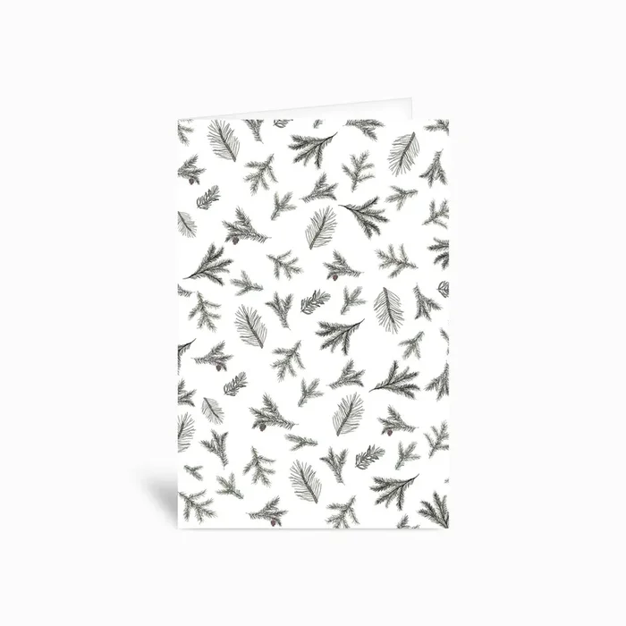 Fir Branches 4×6 Greetings Card by Antonia Jürgens