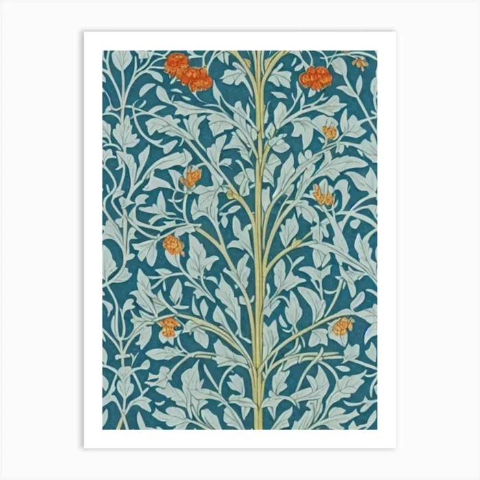Flame Maple tree Vintage Botanical Art PrintAI by Arboreal Impressions