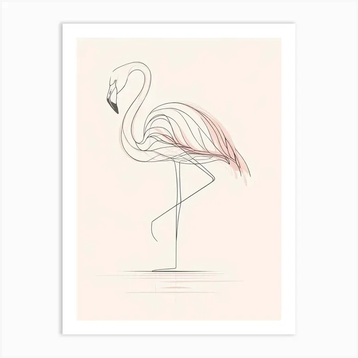 Flamingo Art Print by Surajpro