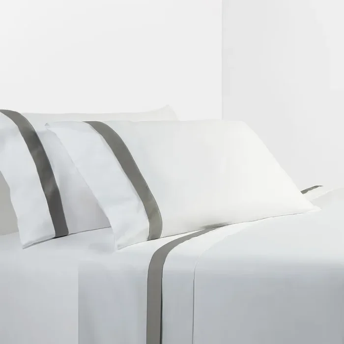 Flange Sheet Set – White / Gray by HiEnd Accents