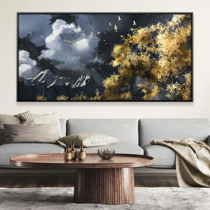 Flight over Peaks Canvas