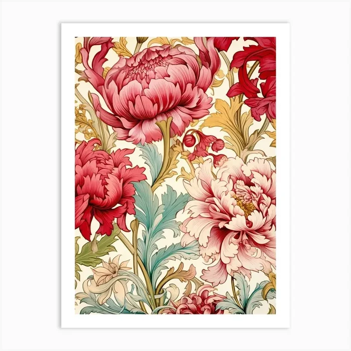 Floral Pattern 4 Art PrintS by Shadesigns