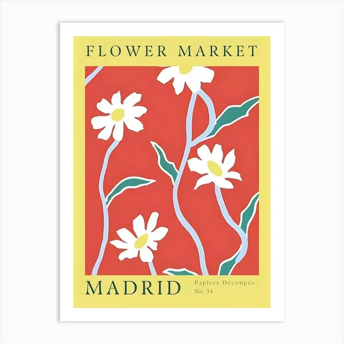 Flower Market Madrid 2 Art PrintA by ArtMart
