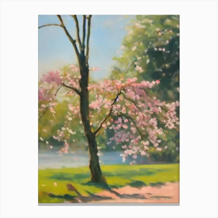 Flowering Cherry Tree Watercolour Canvas PrintAI by Arboreal Impressions